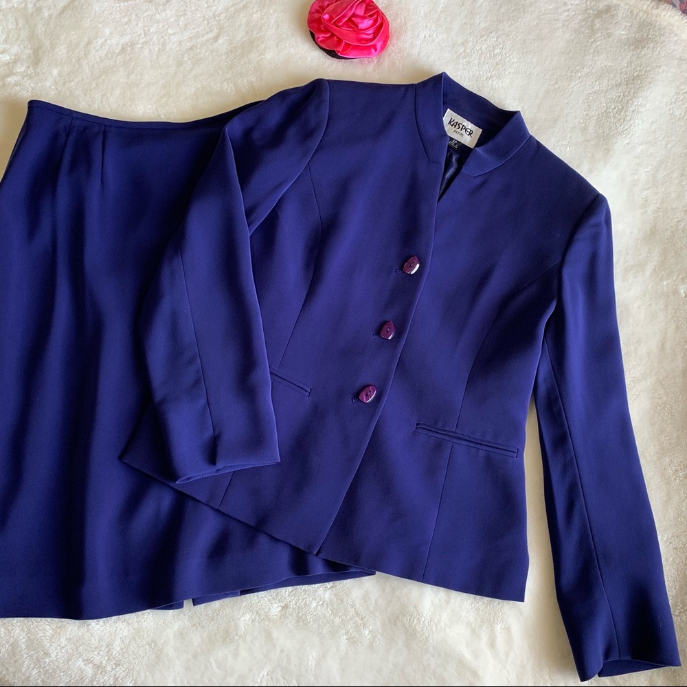 HP!💟{KASPER} 2 piece Skirt + Jacket Set - Picture 1 of 8